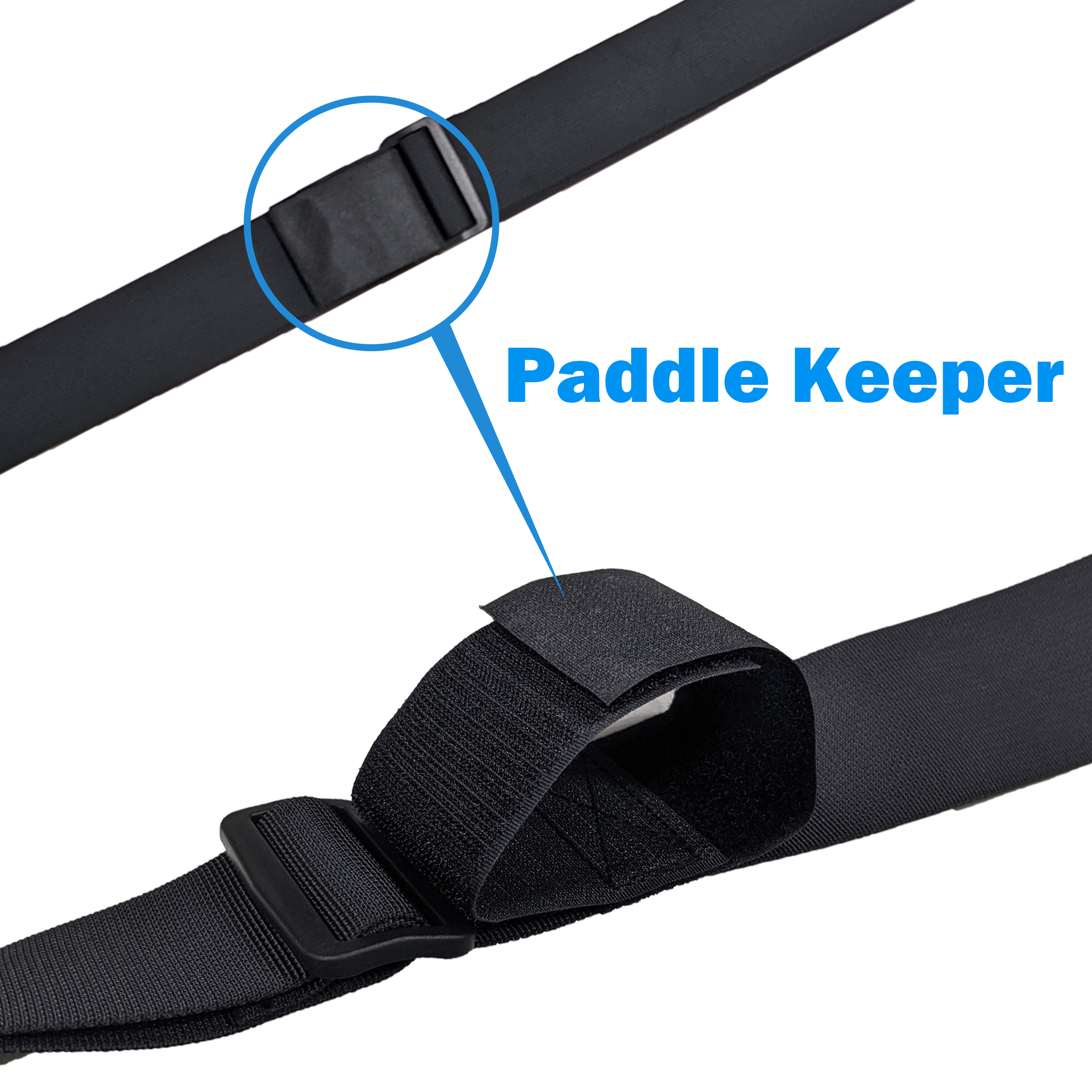 Carry straps paddle keeper