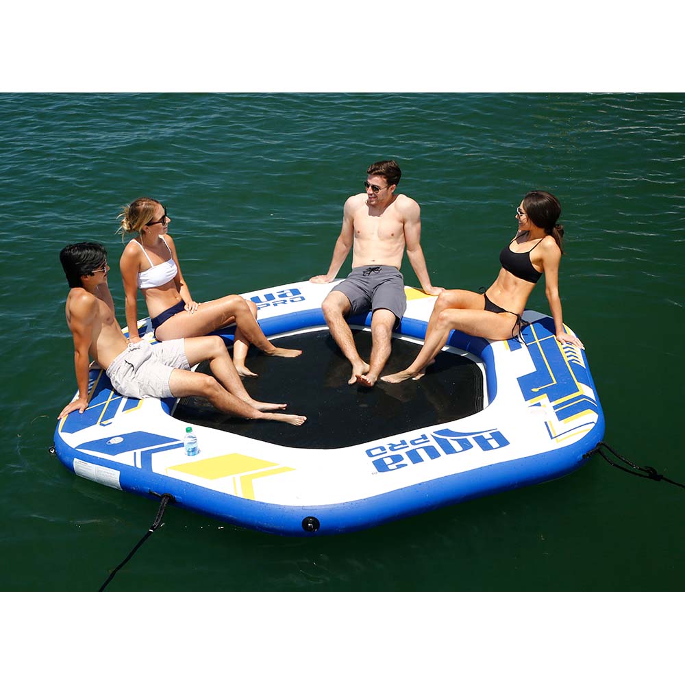 Aqua Leisure 10' Hexagonal Inflatable Island w/Mesh Center-APR20922