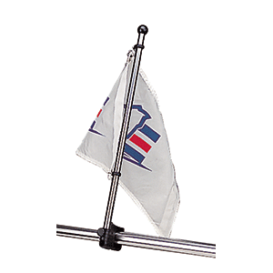 SEA DOG STAINLESS STEEL RAIL MOUNT FLAGPOLE 17"-327122-1-Karibou Sports Marine electronics and boating supplies for less-77904