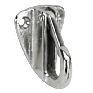 WHITECAP FENDER HOOK 1-9/16" X 1-3/16" CP/BRASS-[50439]-Karibou Sports Marine electronics and boating supplies for less-50439