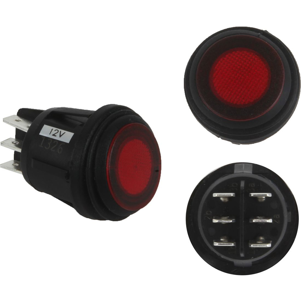RIGID Industries 3 Position Rocker Switch - Red-Karibou Sports Marine electronics and boating supplies for less-79561